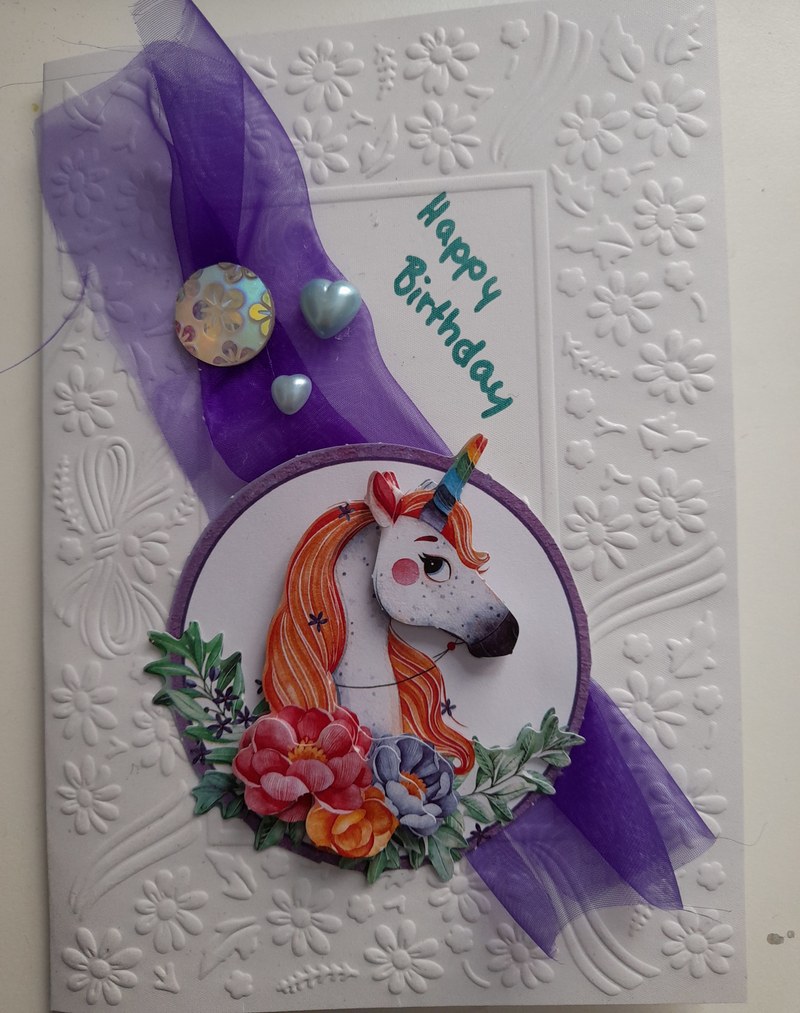 Geburtstagskarte Einhorn