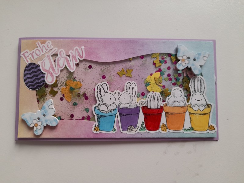 Frohe Ostern - Shakerkarte