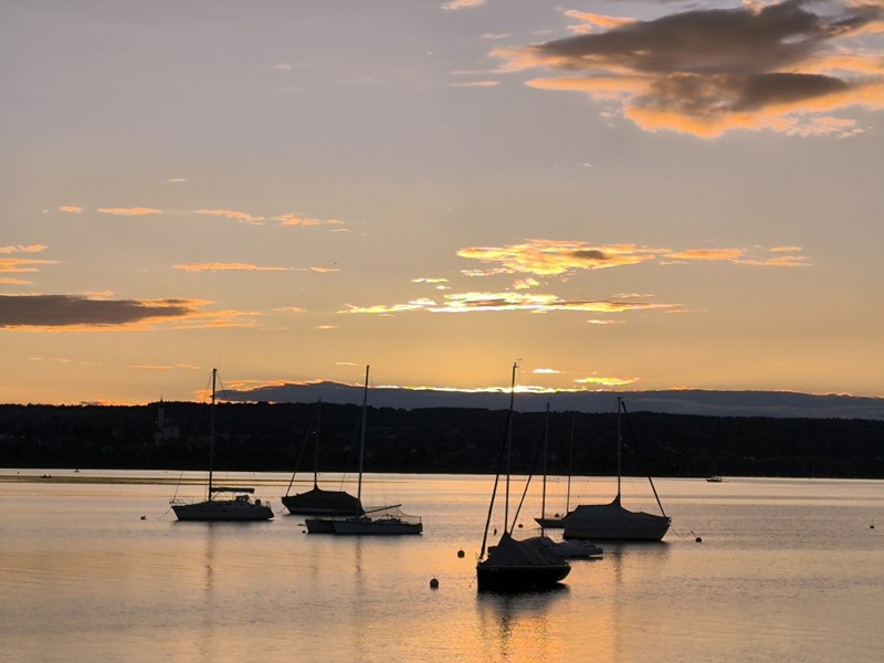 Sonnenuntergang am Ammersee
