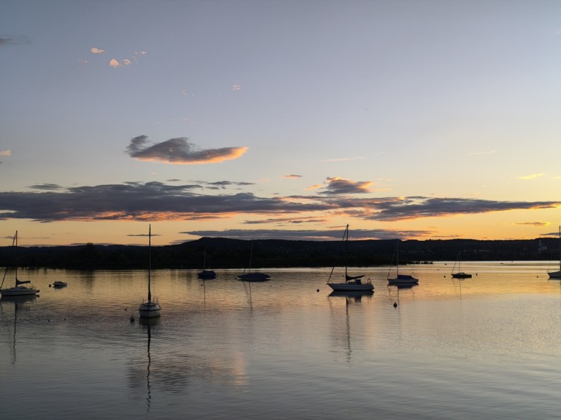 Sonnenuntergang am Ammersee