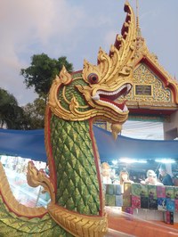Tempel auf dem Karon Nachtmarkt