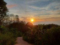 Ausblick auf den Sonnenuntergang