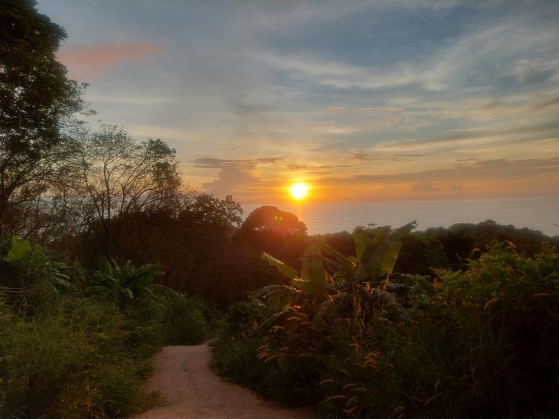 Ausblick auf den Sonnenuntergang