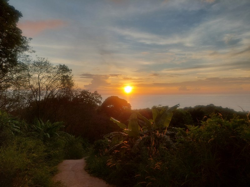 Ausblick auf den Sonnenuntergang