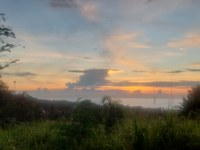 Sonnenuntergang auf dem Rückweg