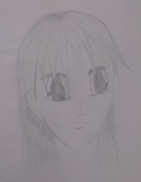 Manga-Gesicht Sketch