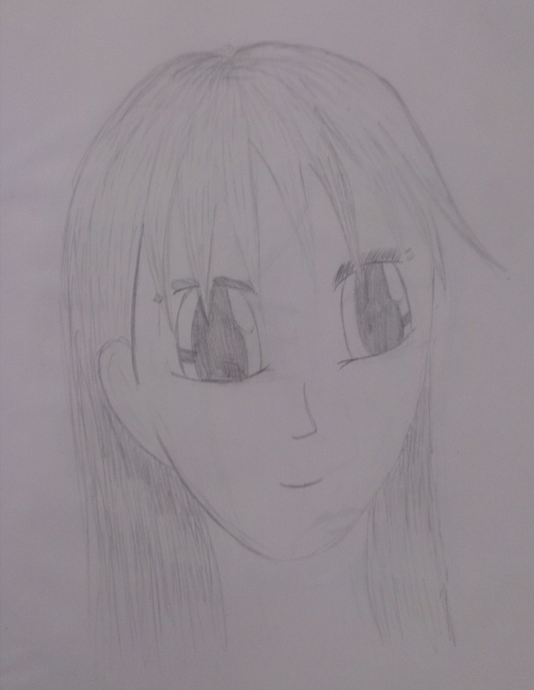 Manga-Gesicht Sketch