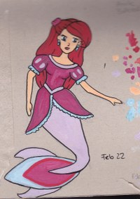 Arielle (Meerjungfrau inspiriert vom Ballkleid)